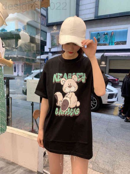 women's t-shirt designer cotton short sleeved t-shirt female luxurious creative summer korean loose cute versatile animal bear xv6o, White
women's t-shirt designer cotton short sleeved t-shirt female luxurious creative summer korean loose cute versatile animal bear xv6o, White