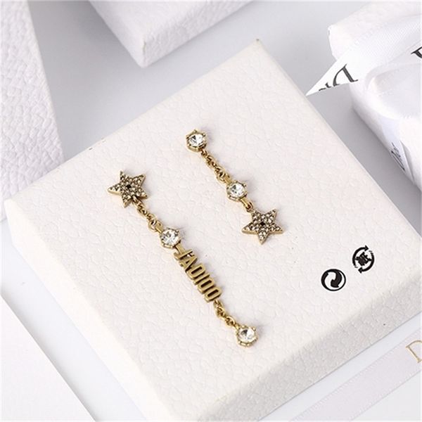 2022 20% off designer jewelry d diamond star tassel female di brass asymmetric fashion earrings, Golden
2022 20% off designer jewelry d diamond star tassel female di brass asymmetric fashion earrings, Golden