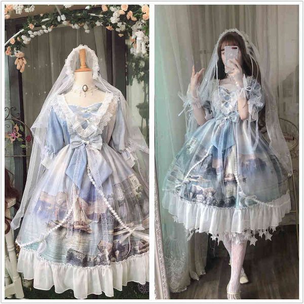 nxy casual dress lolita dress op swan princess castle lolita flower wedding oil painting kawaii print palace fairy dream dress 0406, Black;gray
nxy casual dress lolita dress op swan princess castle lolita flower wedding oil painting kawaii print palace fairy dream dress 0406, Black;gray