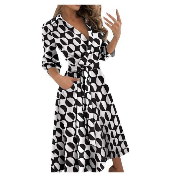casual dresses dot pattern dress womens v-collar elegant slim body wrap hips long half sleeve temperament vestidos largos #g3, Black;gray
casual dresses dot pattern dress womens v-collar elegant slim body wrap hips long half sleeve temperament vestidos largos #g3, Black;gray