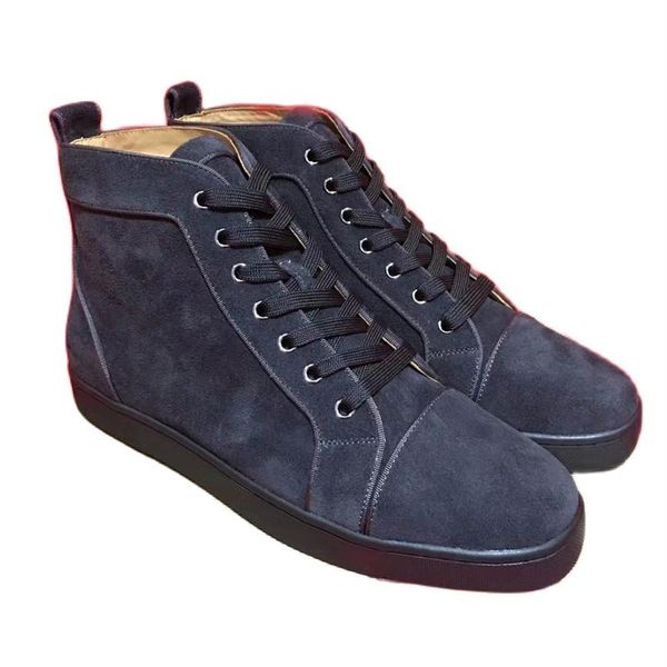 luxury genuine leather boots red bottoms sneakers men women designer shoes high low suede fashion spikes dress shoes eu35- eu4256h, Black
luxury genuine leather boots red bottoms sneakers men women designer shoes high low suede fashion spikes dress shoes eu35- eu4256h, Black