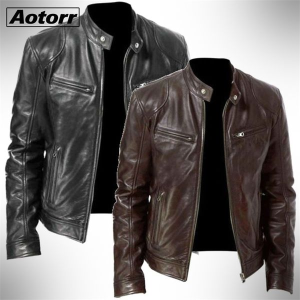 mens fashion leather jacket slim fit stand collar pu male antiwind motorcycle lapel diagonal zipper s men 5xl 220815, Black;brown
mens fashion leather jacket slim fit stand collar pu male antiwind motorcycle lapel diagonal zipper s men 5xl 220815, Black;brown