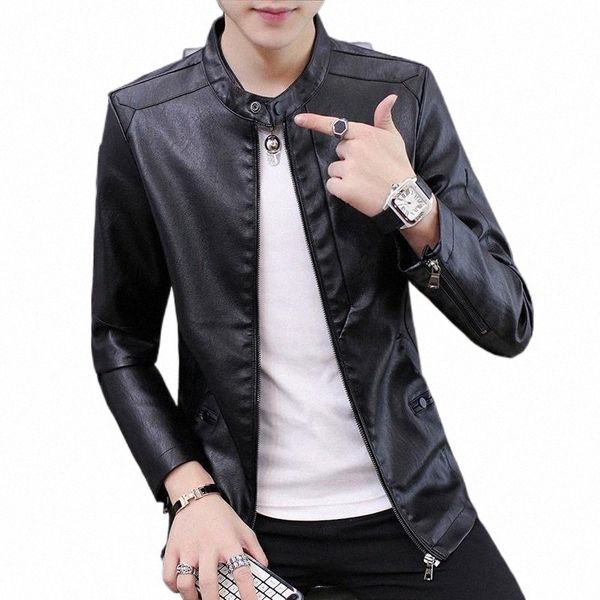 men's jackets qiu dong leather and fleece thickening han edition handsome coat collar locomotive suit pure color man j7ak#, Black;brown
men's jackets qiu dong leather and fleece thickening han edition handsome coat collar locomotive suit pure color man j7ak#, Black;brown
