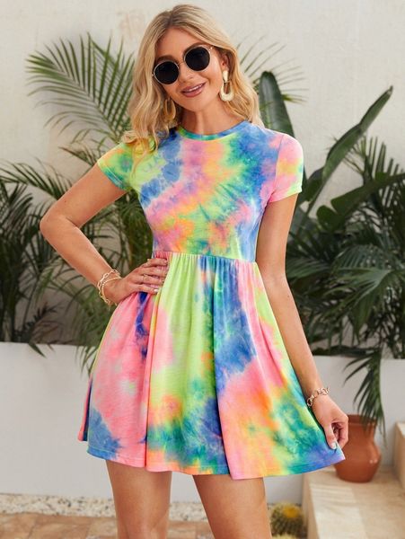 tie dye dress k1kw#, Black;gray 
tie dye dress k1kw#, Black;gray