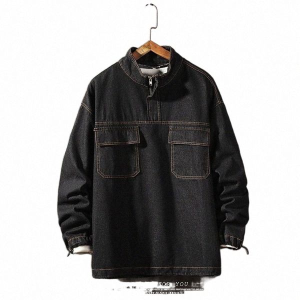 winter jacket men autumn fashion casual large size tooling denim blouse parka jaqueta masculino men's jackets v6ua#, Black;brown
winter jacket men autumn fashion casual large size tooling denim blouse parka jaqueta masculino men's jackets v6ua#, Black;brown