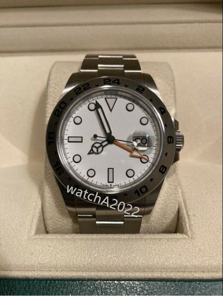 zp luxury watches 42mm white dial explorer ii 226570 automatic movement dress wristwatches luxury sport men's watch original box, Slivery;brown
zp luxury watches 42mm white dial explorer ii 226570 automatic movement dress wristwatches luxury sport men's watch original box, Slivery;brown