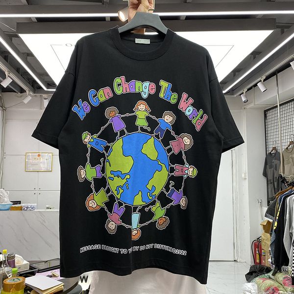 20222ss print short sleeves t shirt men women t-shirts tee, White;black