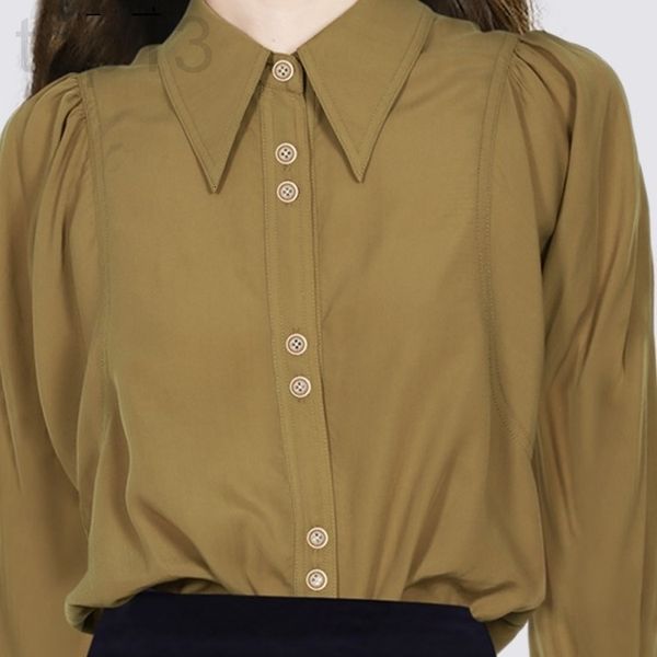 women's blouses & shirts designer autumn design sense of minority chic temperament long sleeve solid color shirt women's texture o, White
women's blouses & shirts designer autumn design sense of minority chic temperament long sleeve solid color shirt women's texture o, White