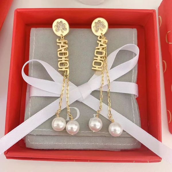 2022 new d home dijia letter ja round brand flower tassel pearl earrings women's fashion simple high-grade, Golden
2022 new d home dijia letter ja round brand flower tassel pearl earrings women's fashion simple high-grade, Golden