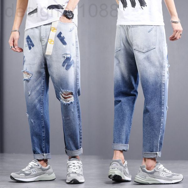 men's jeans designer ripped jeans men's fashion brand summer thin 2021 new korean version high street hip hop casual long pants a1, Blue
men's jeans designer ripped jeans men's fashion brand summer thin 2021 new korean version high street hip hop casual long pants a1, Blue