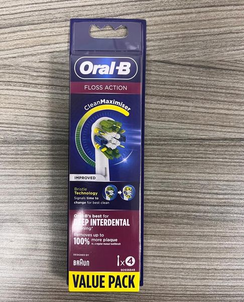 oral-b ebr25-4 value pack floss action replacement toothbrush heads for automatic electric toothbrush deep cleaning 4head/set
oral-b ebr25-4 value pack floss action replacement toothbrush heads for automatic electric toothbrush deep cleaning 4head/set