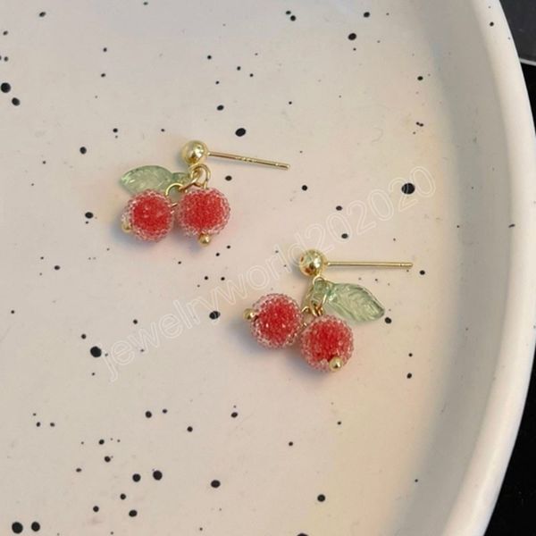 modern jewelry cherry earrings trend sweet temperament resin dangle earrings for girl lady gifts, Silver
modern jewelry cherry earrings trend sweet temperament resin dangle earrings for girl lady gifts, Silver
