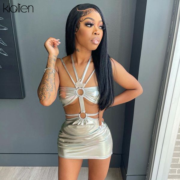 fashion hollow out halter bandage dress for women new club night mini bodycon dresses y2k streetwear pu leather, Black;gray
fashion hollow out halter bandage dress for women new club night mini bodycon dresses y2k streetwear pu leather, Black;gray