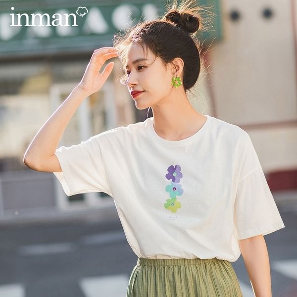 inman summer new arrival literary round collar graffiti flower pure cotton loose allmatch short sleeve tshirt y200412, White
inman summer new arrival literary round collar graffiti flower pure cotton loose allmatch short sleeve tshirt y200412, White