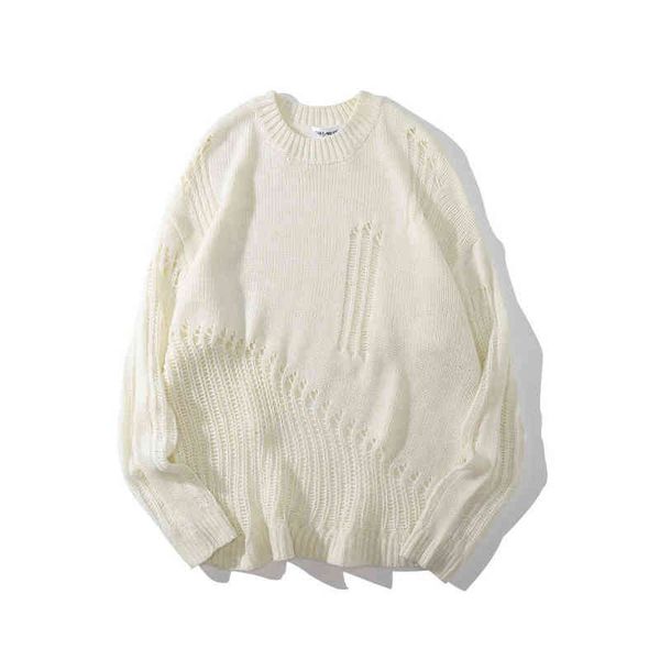 arrival chic new hole ripped solid men oversize jumper sweater apricot harajuku casual loose women pullover sueter masculino t220730, White;black
arrival chic new hole ripped solid men oversize jumper sweater apricot harajuku casual loose women pullover sueter masculino t220730, White;black