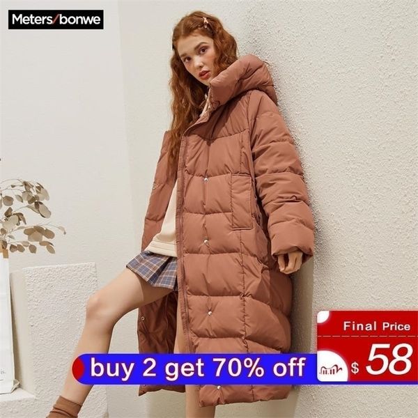 metersbonwe long warm down jacket women winter warm 90% white duck down hooded female turndown collar coat winter outwear 738705 201127, Black
metersbonwe long warm down jacket women winter warm 90% white duck down hooded female turndown collar coat winter outwear 738705 201127, Black
