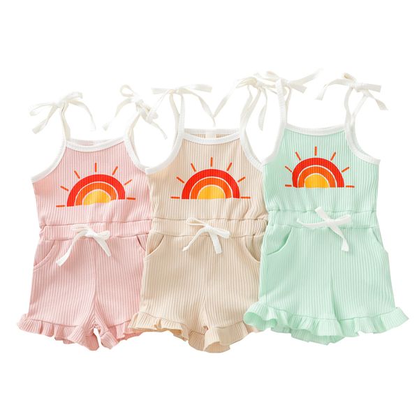 girls designer clothes summer rainbow lace-up suspenders jumpsuits onesies casual boutique rompers tank shorts sisters wear b8100, Blue
girls designer clothes summer rainbow lace-up suspenders jumpsuits onesies casual boutique rompers tank shorts sisters wear b8100, Blue