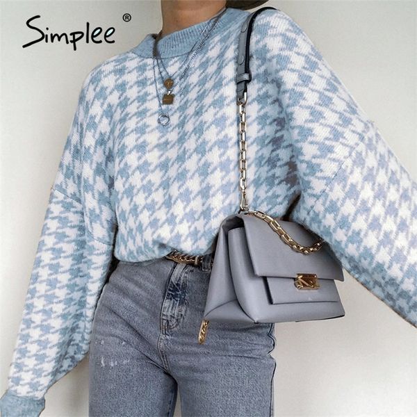women geometric khaki knitted sweater women casual houndstooth lady pullover sweater female autumn winter retro jumper 201016, White;black
women geometric khaki knitted sweater women casual houndstooth lady pullover sweater female autumn winter retro jumper 201016, White;black