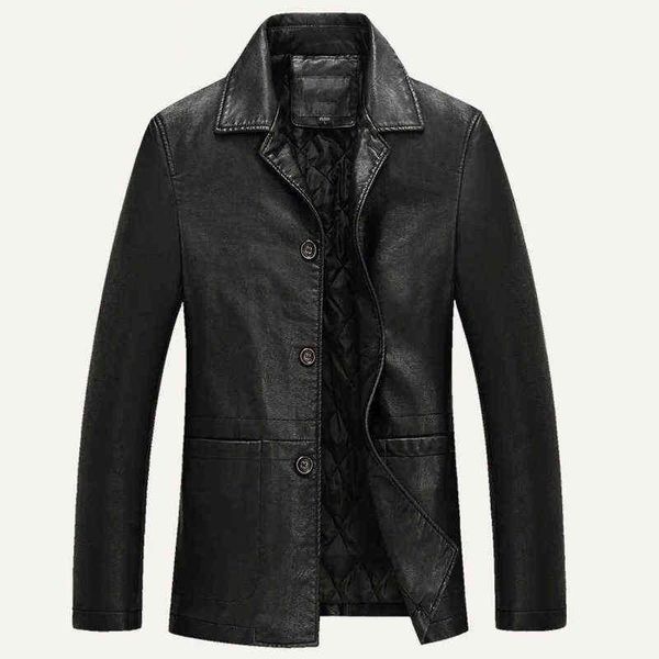 business leather jacket men thick warm liner windbreaker mens pu leather jacket father's gift jaqueta masculinas plus size m-4xl t22072, Black
business leather jacket men thick warm liner windbreaker mens pu leather jacket father's gift jaqueta masculinas plus size m-4xl t22072, Black