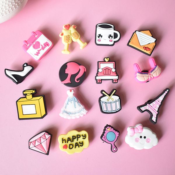 1pcs cute shoe charms croc buckle for pvc shoe charms decoration sandals accessories women girl kids party x-mas gifts, White;pink
1pcs cute shoe charms croc buckle for pvc shoe charms decoration sandals accessories women girl kids party x-mas gifts, White;pink