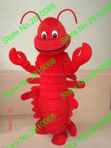 mascot doll costume syflyno can be washed with water eva material red centipede mascot costumes cartoon apparel rapid make 352, Red;yellow