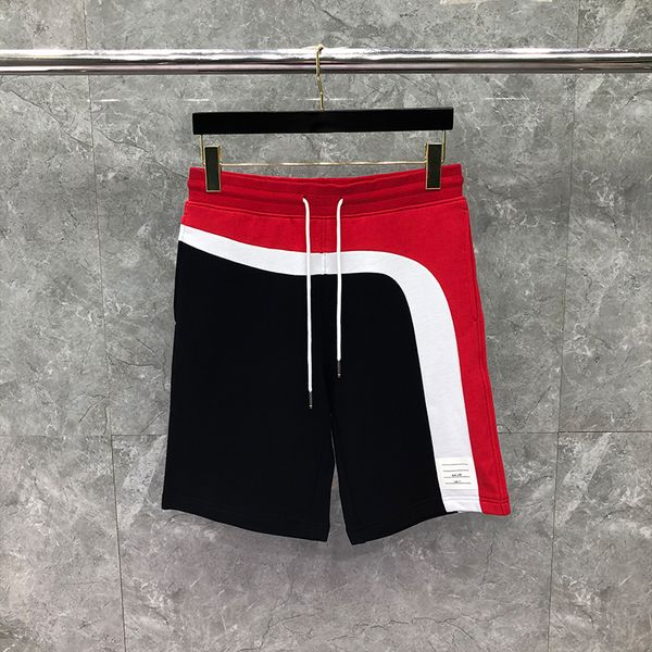 summer casual men's shorts pure cotton contrast color designer beach pants 4-bar stripe stylist yarn-dyed sport comfortable women', White;black
summer casual men's shorts pure cotton contrast color designer beach pants 4-bar stripe stylist yarn-dyed sport comfortable women', White;black