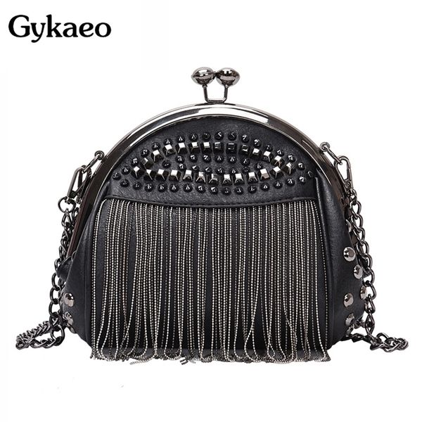 gykaeo luxury handbag s punk style chains shoulder ladies small rivet tassel cross body bag sac a main 220602
gykaeo luxury handbag s punk style chains shoulder ladies small rivet tassel cross body bag sac a main 220602