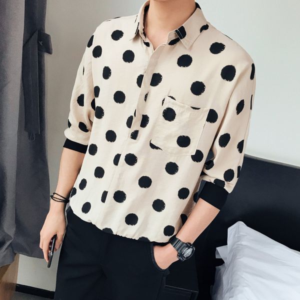 shirts new model polka dot printed shirt men turn-down collar men short sleeve shirt mens korea aa, White;black
shirts new model polka dot printed shirt men turn-down collar men short sleeve shirt mens korea aa, White;black