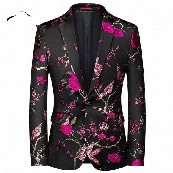 men's suits & blazers 2021 arrival casual blazer mens flower floral printed prom stylish 6xl suit jacket xz059 z6ii#, White;black
men's suits & blazers 2021 arrival casual blazer mens flower floral printed prom stylish 6xl suit jacket xz059 z6ii#, White;black