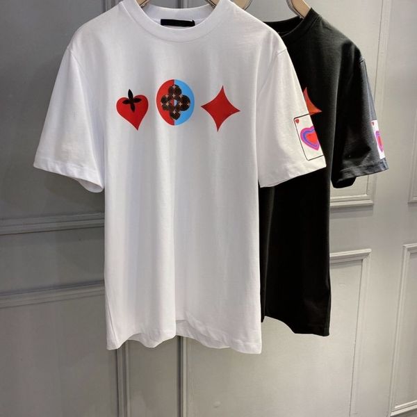 selling high-end tide brand men's t-shirt summer printing round neck short-sleeved cotton playing cards love high-quality couple loose, White;black
selling high-end tide brand men's t-shirt summer printing round neck short-sleeved cotton playing cards love high-quality couple loose, White;black