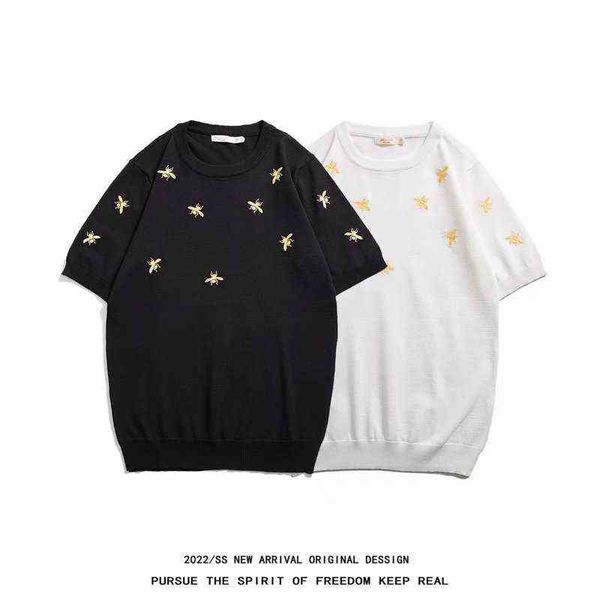 ins fashion little bee embroidery t shirt men's summer light luxury brands personalized designer shirts for men medusa t-shirt 001, White;black
ins fashion little bee embroidery t shirt men's summer light luxury brands personalized designer shirts for men medusa t-shirt 001, White;black