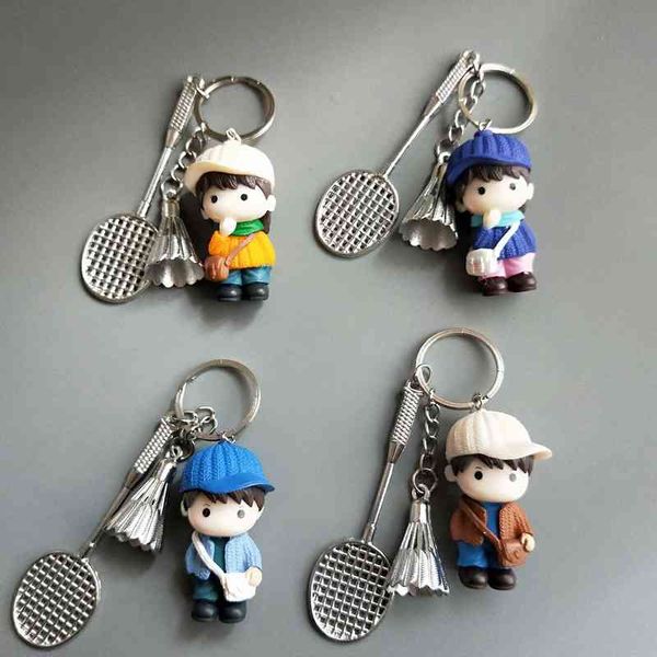 keychains mini doll badminton key chain pendant doll stadium small gift sporting goods bag pendant, Silver
keychains mini doll badminton key chain pendant doll stadium small gift sporting goods bag pendant, Silver