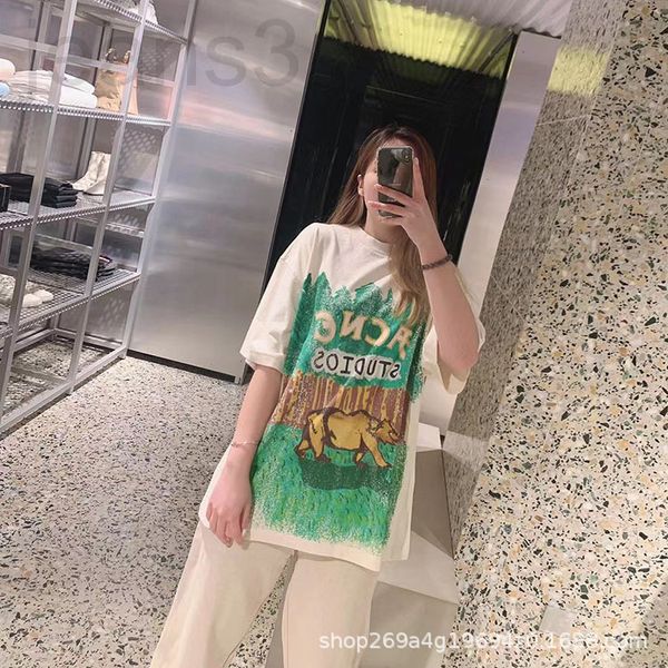 women's t-shirt designer 2021 early autumn new swedish minority ac forest bear series printed round neck loose short sleeve t-shirt for, White
women's t-shirt designer 2021 early autumn new swedish minority ac forest bear series printed round neck loose short sleeve t-shirt for, White