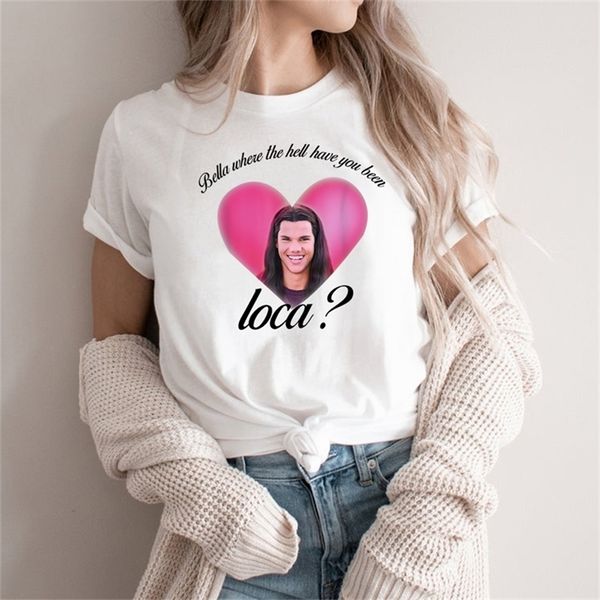 bella where the hell have you been loca shirt wilight short sleeve crewneck graphic ees ops for women 220708, White
bella where the hell have you been loca shirt wilight short sleeve crewneck graphic ees ops for women 220708, White