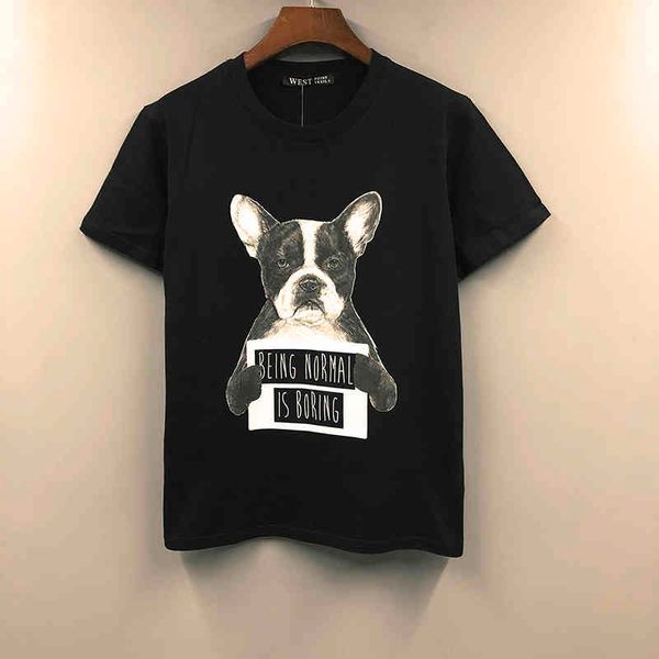 men's t-shirts european and american street fashion hong kong style printed dog t-shirt men's short sleeve brand loose round neck, White;black
men's t-shirts european and american street fashion hong kong style printed dog t-shirt men's short sleeve brand loose round neck, White;black