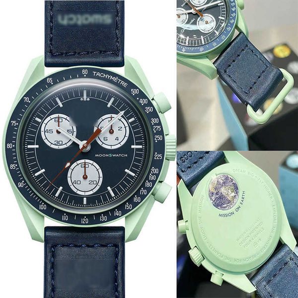 bioceramic moonswatch quarz chronograph mens watch mission to mercury 42mm real black nylon luxury watch james montre de luxe limited, Slivery;brown
bioceramic moonswatch quarz chronograph mens watch mission to mercury 42mm real black nylon luxury watch james montre de luxe limited, Slivery;brown