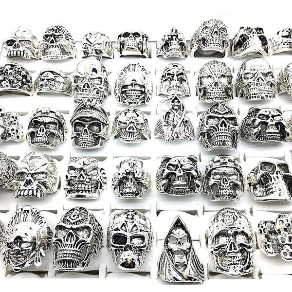 30pcs skull rings men punk rock silver metal women bikers skeleton rings vintage jewelry gifts patry whole lots bulk brand new308v, Golden;silver
30pcs skull rings men punk rock silver metal women bikers skeleton rings vintage jewelry gifts patry whole lots bulk brand new308v, Golden;silver