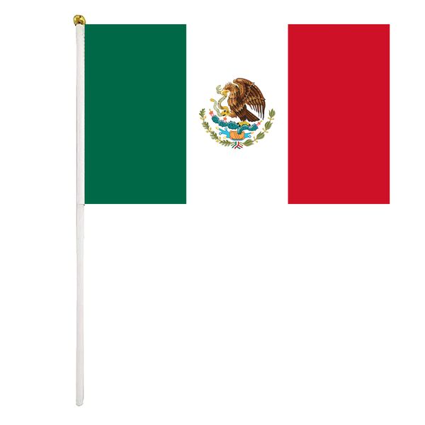 mexico flag 14x21cm 2022 qatar world cup hand waving flag fans cheering flags with plastic flagpole for activity parade sports home decor
mexico flag 14x21cm 2022 qatar world cup hand waving flag fans cheering flags with plastic flagpole for activity parade sports home decor