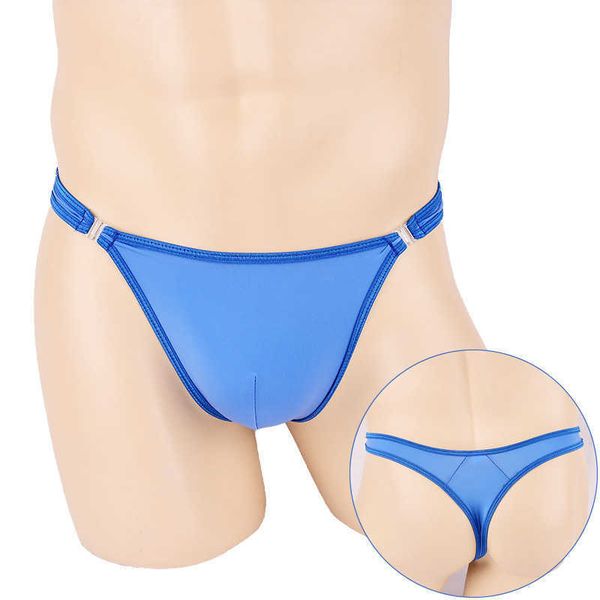 2022 adultshop yezimei t-string men' transparent ice silk double button t-pants u convex underwear, Red;black
2022 adultshop yezimei t-string men' transparent ice silk double button t-pants u convex underwear, Red;black