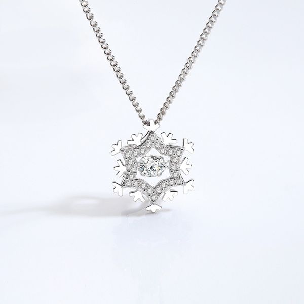 s925 sterling silver snowflake necklace korean version simple hollow out smart m
s925 sterling silver snowflake necklace korean version simple hollow out smart m