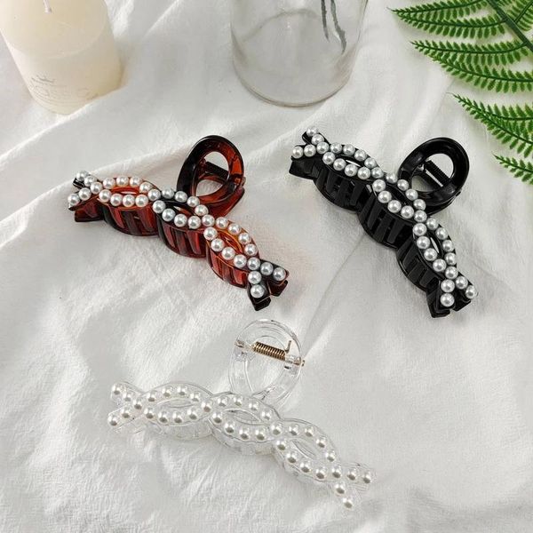 2022 spring summer korea ins pearl clamps hair clip headdress female back head acrylic large bath, Slivery;white
2022 spring summer korea ins pearl clamps hair clip headdress female back head acrylic large bath, Slivery;white