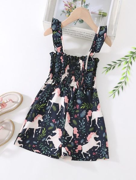 toddler girls unicorn & plant print shirred ruffle trim cami romper she, Blue
toddler girls unicorn & plant print shirred ruffle trim cami romper she, Blue