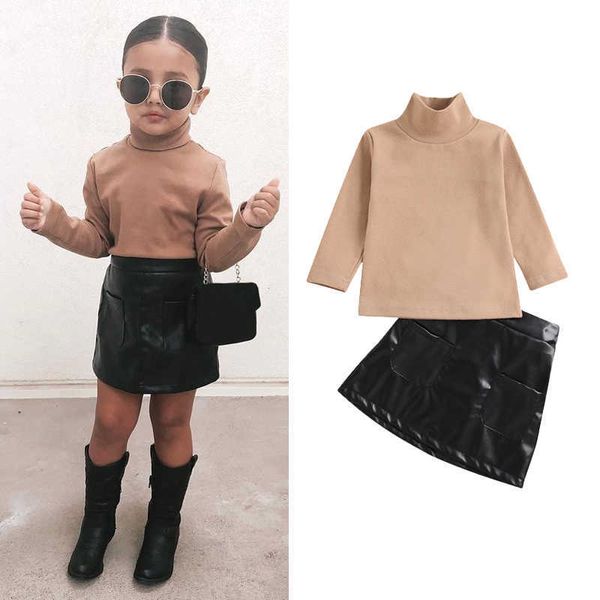 autumn fashion baby girls clothes sets 0-4y long sleeve turtleneck solid pu leather a-line skirts, White
autumn fashion baby girls clothes sets 0-4y long sleeve turtleneck solid pu leather a-line skirts, White