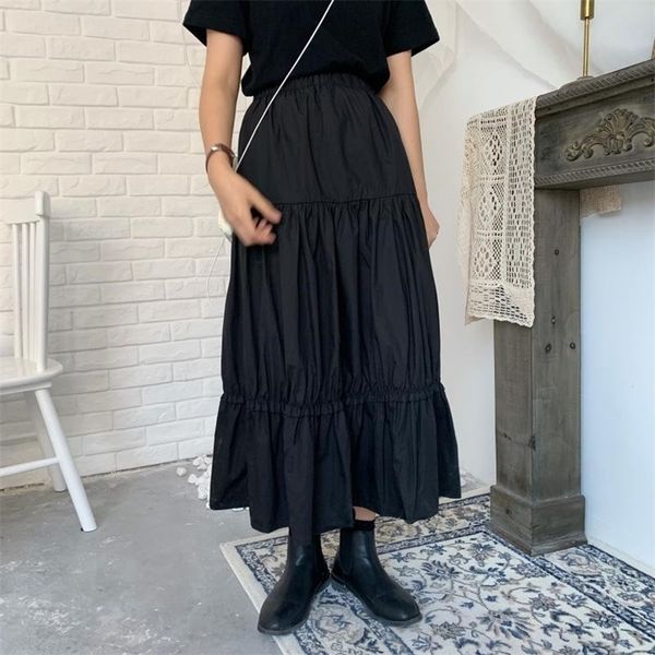 hzirip sweet brief ruffles elastic waist allmatch gentle women casual high waist stylish vintage skirts 210306, Black
hzirip sweet brief ruffles elastic waist allmatch gentle women casual high waist stylish vintage skirts 210306, Black
