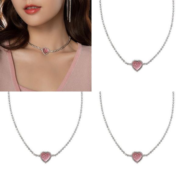 highly quality wedding lovers gift jewelry pendant necklaces crystal love necklace fl diamond lock bone chain temperament simple teth jllirp, Silver
highly quality wedding lovers gift jewelry pendant necklaces crystal love necklace fl diamond lock bone chain temperament simple teth jllirp, Silver