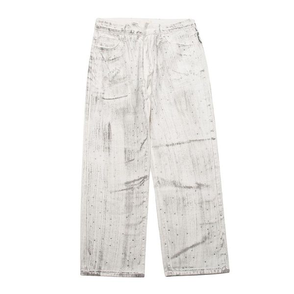 men's jeans washed distressed denim pants mens streetwear rhinestone high street loose straight-leg men cool trousersmen's, Blue
men's jeans washed distressed denim pants mens streetwear rhinestone high street loose straight-leg men cool trousersmen's, Blue