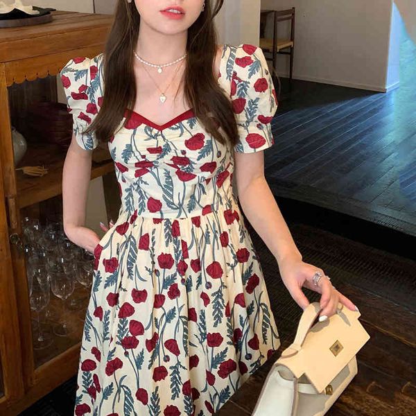 casual dresses jiti2022 summer rose print dress women's korean version high waist bubble short sleeve medium and long a-line skirt lr5g, Black;gray
casual dresses jiti2022 summer rose print dress women's korean version high waist bubble short sleeve medium and long a-line skirt lr5g, Black;gray