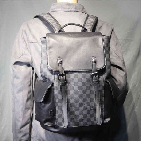 handbag three box fashion brand men's checked backpack high capacity leisure travel computer female junior school students, Black;red
handbag three box fashion brand men's checked backpack high capacity leisure travel computer female junior school students, Black;red