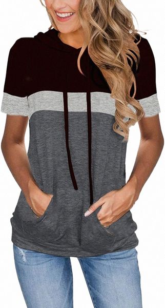 summer clothes dressy casual shirts ladies hoodies pullover short sleeve blouses trendy fashion tunics n4le#, Black
summer clothes dressy casual shirts ladies hoodies pullover short sleeve blouses trendy fashion tunics n4le#, Black
