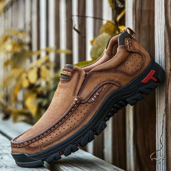 men casual shoes 100 cowhide genuine leather handmade brand footwear non slip thick sole fashion soft sewing 220808, Black
men casual shoes 100 cowhide genuine leather handmade brand footwear non slip thick sole fashion soft sewing 220808, Black